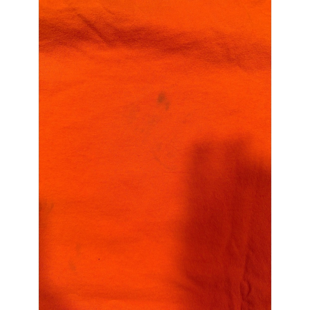 Vintage Champion T Shirt Mens M Orange Graphic Print School Short Sleeve 90s‎ - Picture 7 of 10
